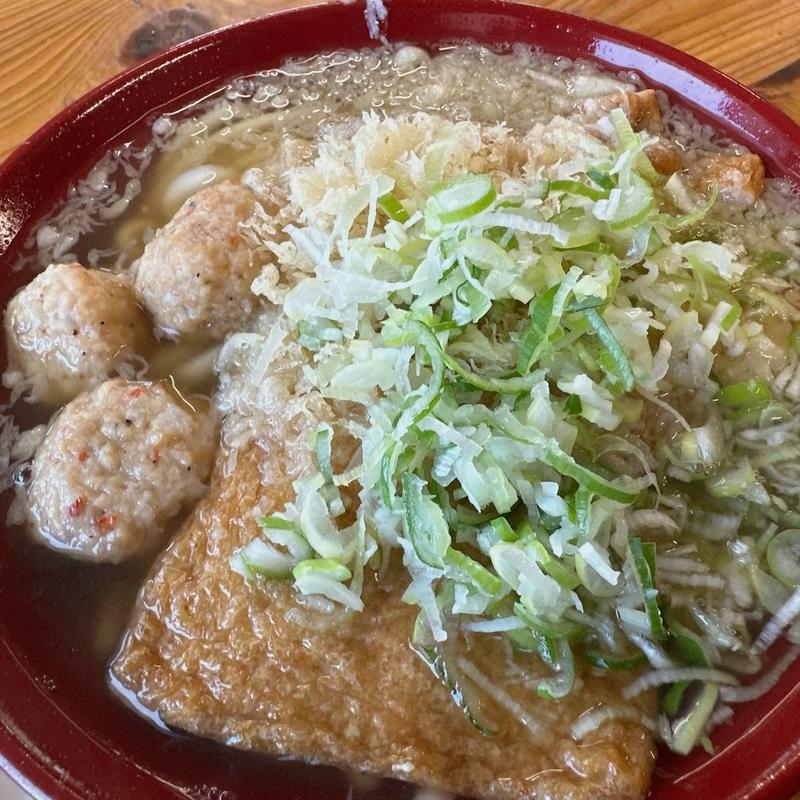 天かうどん、きつね、つみれ(おくのうどん店 )