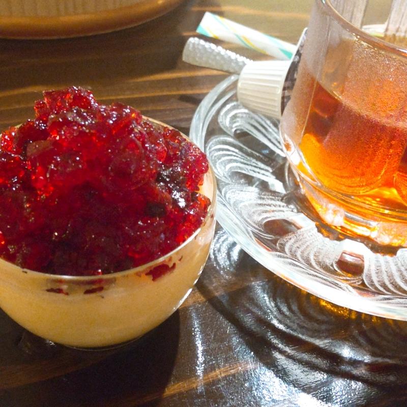 ハスカップとクリームチーズのぷりん(道産子ぷりん【ぷりんと、スープカレーのお店】)