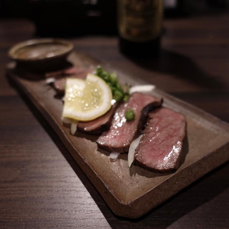 新見千屋牛のたたき(泡と旬　しゅはり)