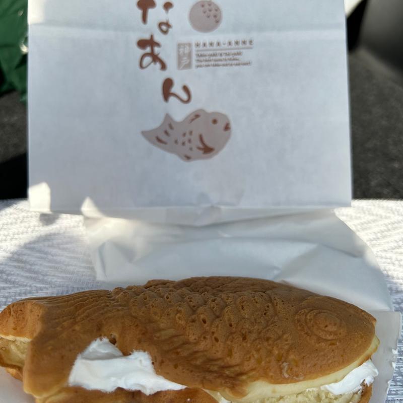 冷やし生クリームたい焼き(粒あん)(神戸はなあん 高槻富田丘店)