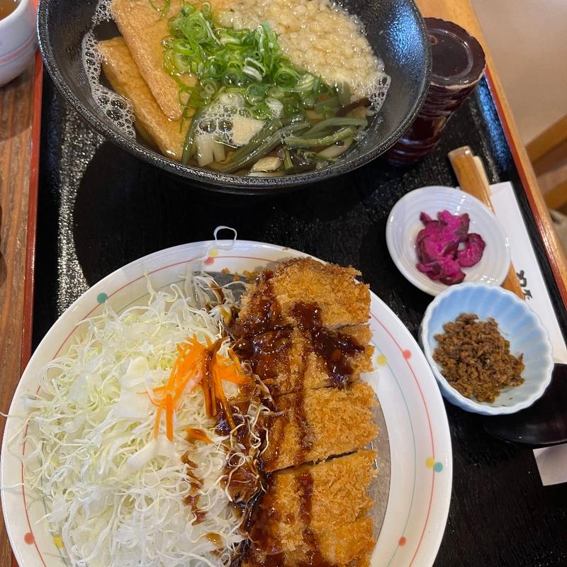 ロースカツとうどん膳(獅子銀 とうじょう店（道の駅 とうじょう）)