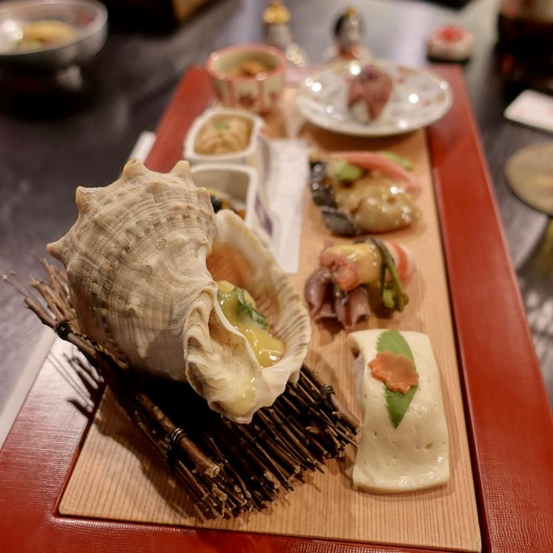 下津井産にし貝ぬた和え(せとうち児島ホテル　和食岐備)