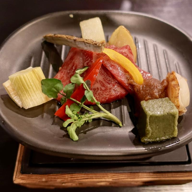 奈義和牛味噌焼き(せとうち児島ホテル　和食岐備)