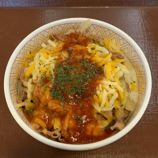 トマトチーズ牛丼(すき家 府中本宿店 )