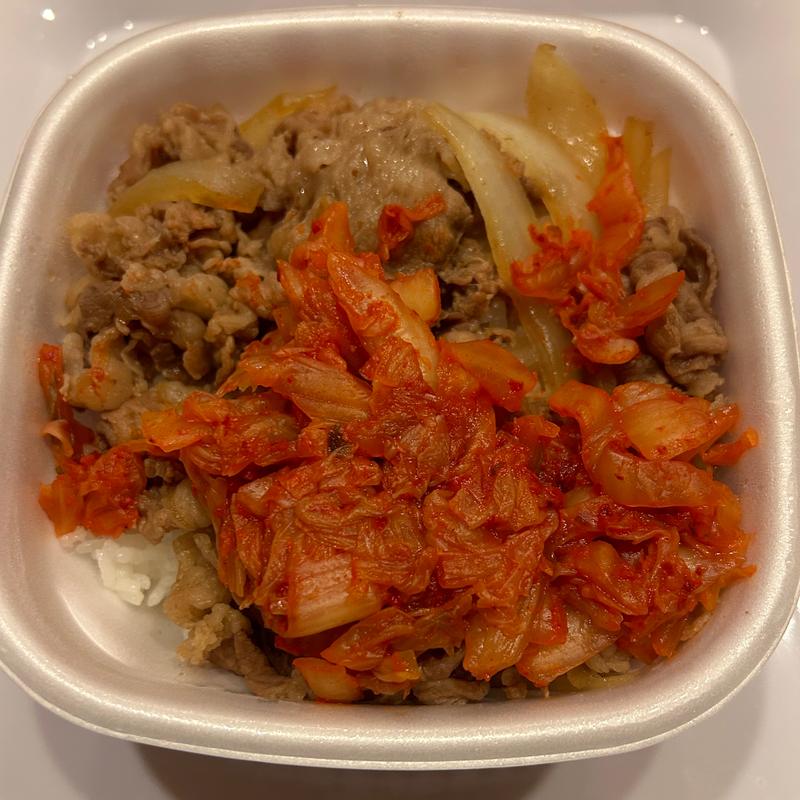 キムチ牛丼(大盛り)(すき家 枚方中宮東之町店 )