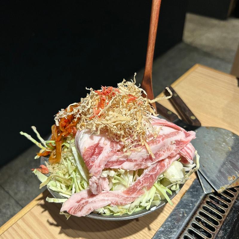 豚キムチ(月島もんじゃ こぼれや 別邸)