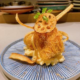 真皿の牡蠣フライ(お酒とヒトサラ 真皿)