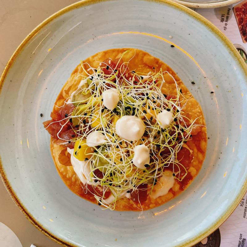 lartar de tonyina amb mango i alvocat(Tapa Tapa Arenas)