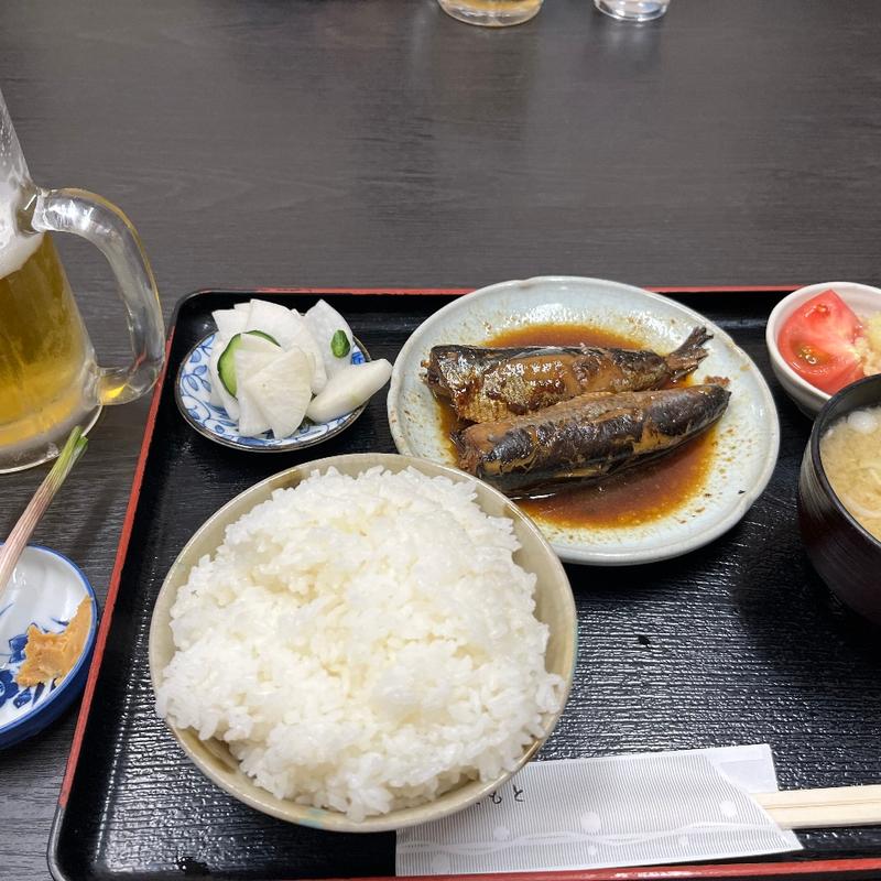 いわし煮付け定食(丸福)