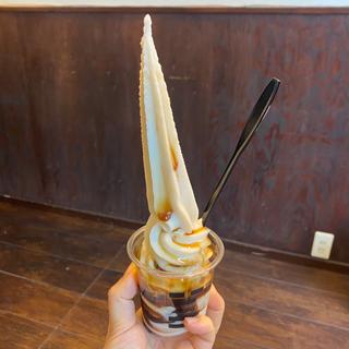 牛乳生アイス オーガニック黒蜜(白一 渋谷店 Shiroichi Shibuya)