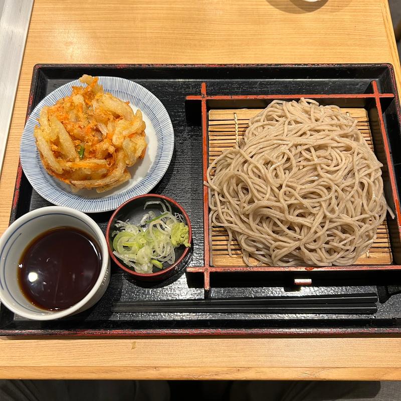 もりそば大盛＋かき揚げ天(そばいち ペリエ千葉店)