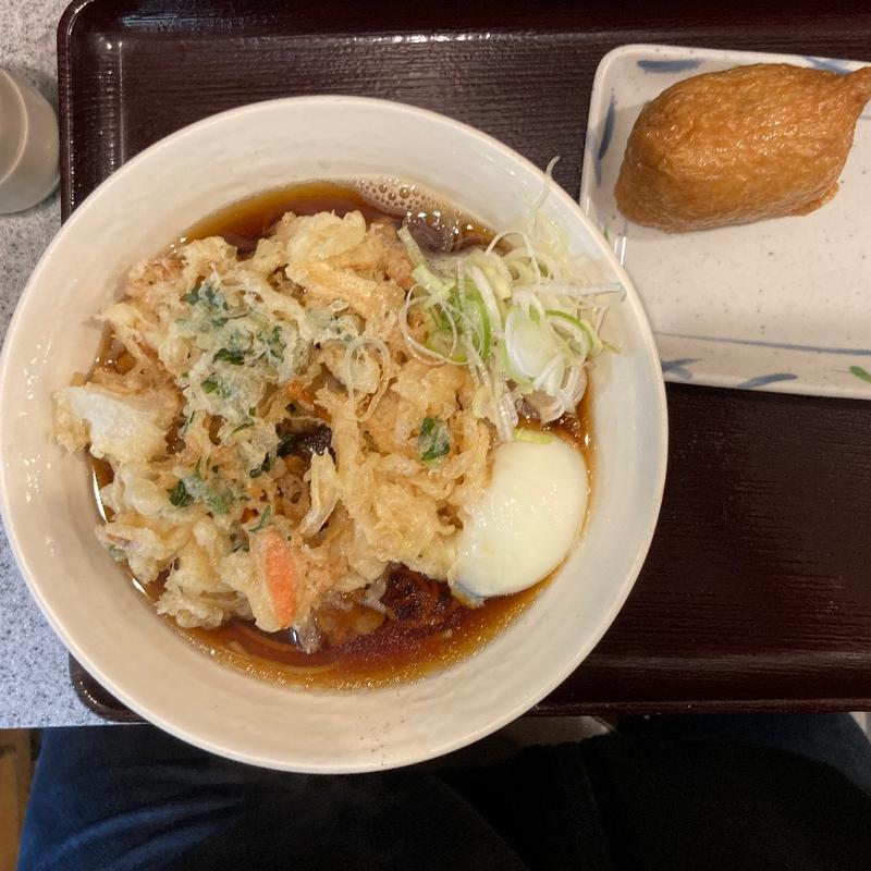 天玉そばといなり寿司(そば処 かめや 新橋店)