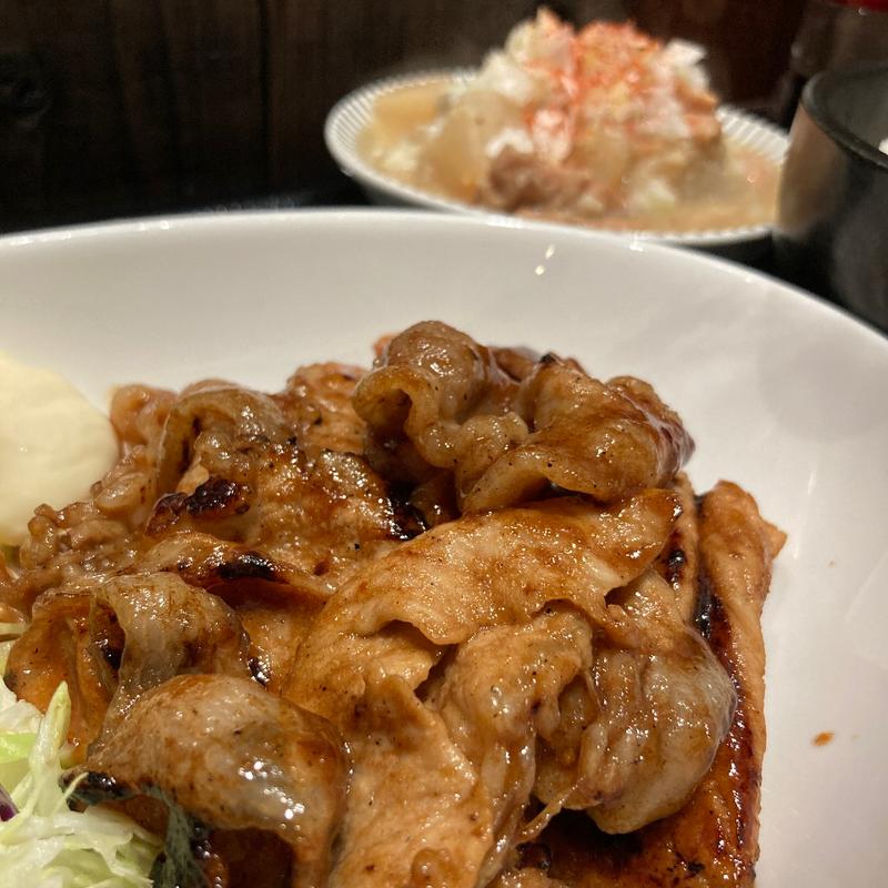 生姜焼き定食(まるも)