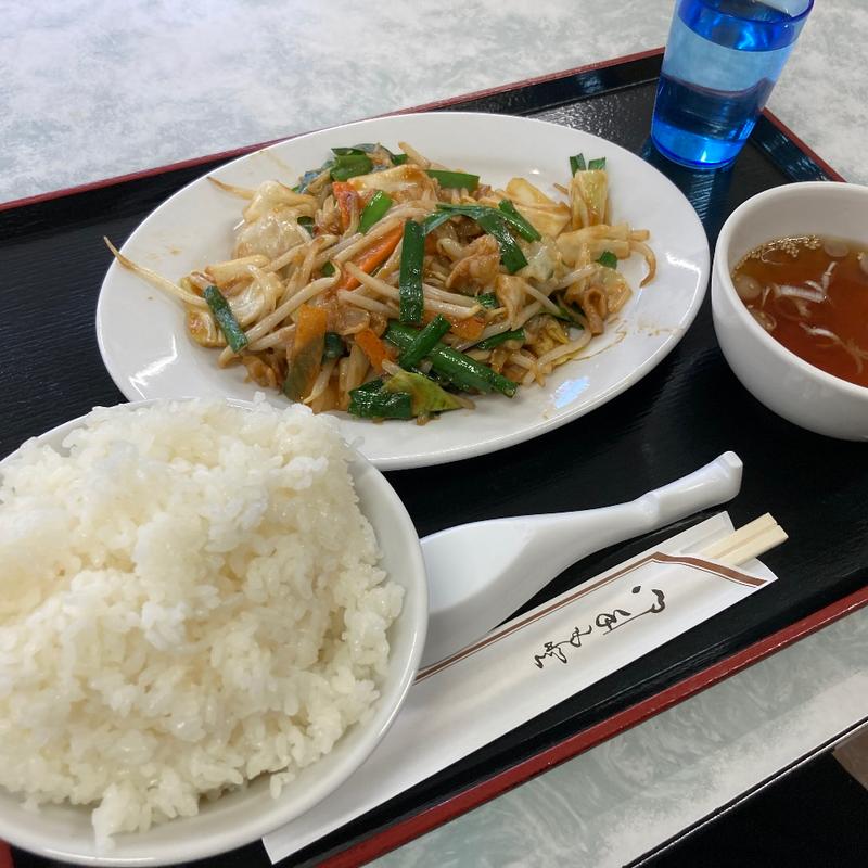 牛ホルモン定食(マルキュウ麺食堂)