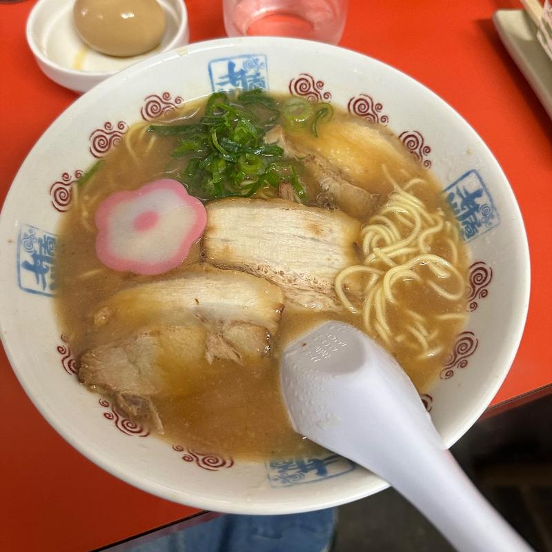 中華そば＆味付煮卵(¥100)(井出商店 （いでしょうてん）)