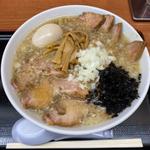 特製背脂煮干し味玉トッピング