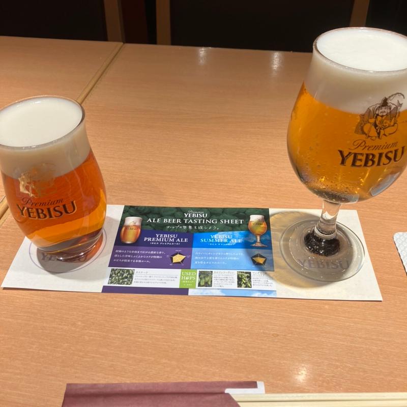 夏のエール飲み比べセット(ヱビスバー 札幌アピア店 (YEBISU BAR Sapporo Apia))