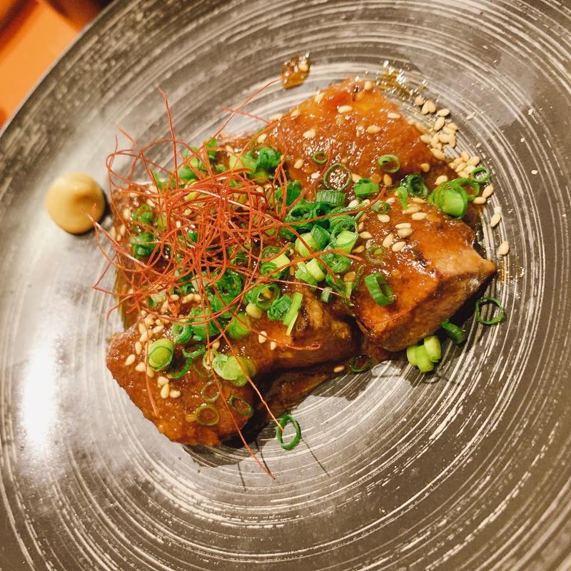 和牛レバーステーキ(牛もつ鍋 なの川)