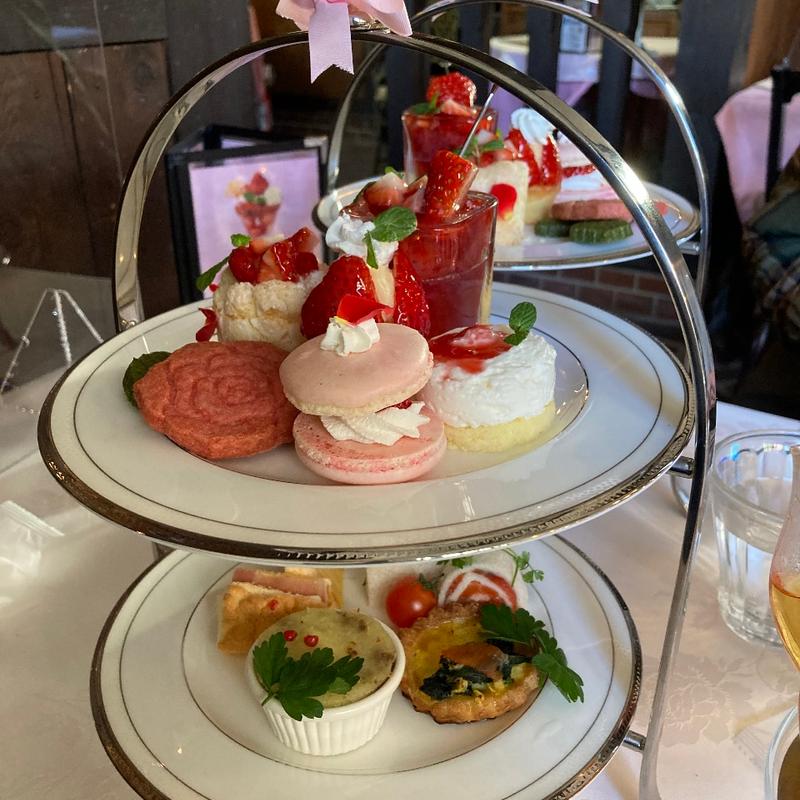 アフタヌーンティーセット(カフェ Rosa 薔薇館)