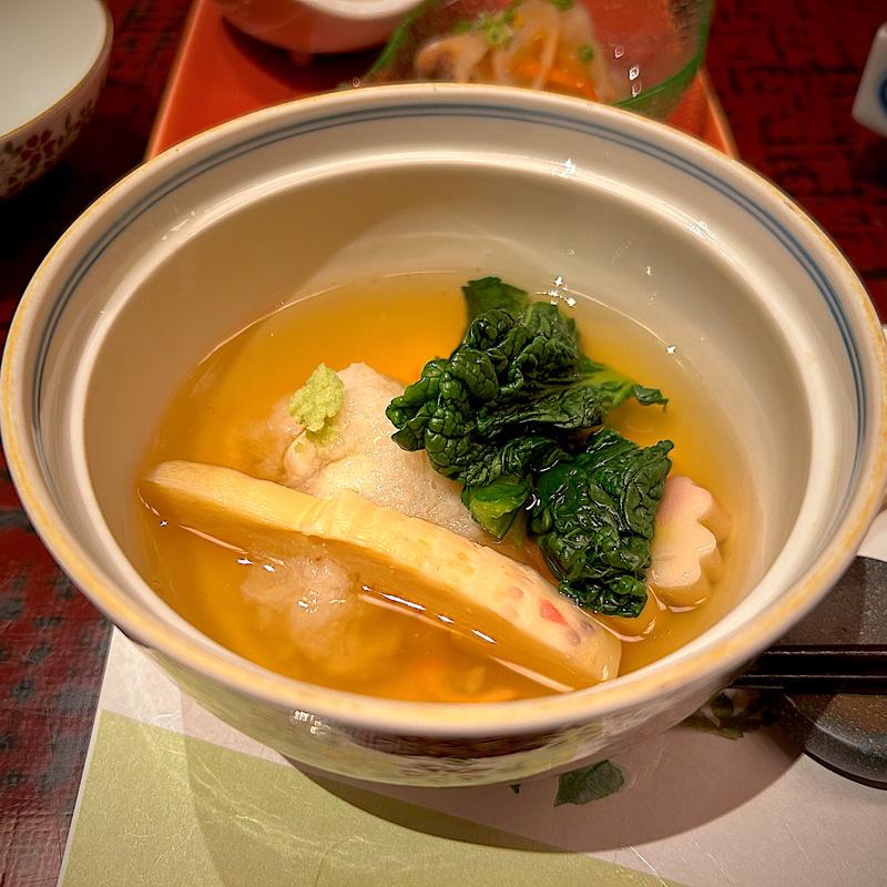 白身魚と春のかぶら蒸し(和食 波奈 仙台店)