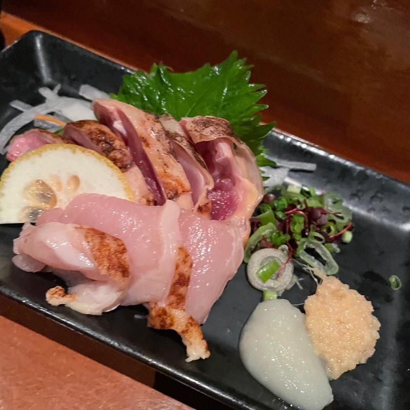 薩摩地鶏刺し(酒肴 ゆぐち （しゅこう ゆぐち）)