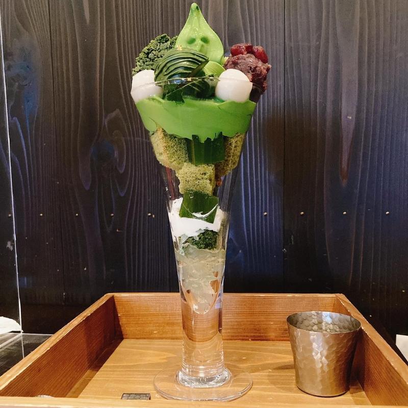 お濃茶パフェ 宇治誉れ(辻利兵衛本店　銀座店)