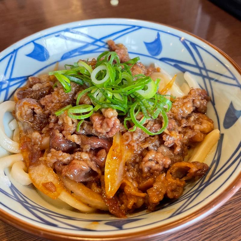焼きたて肉うどん(丸亀製麺穂波)