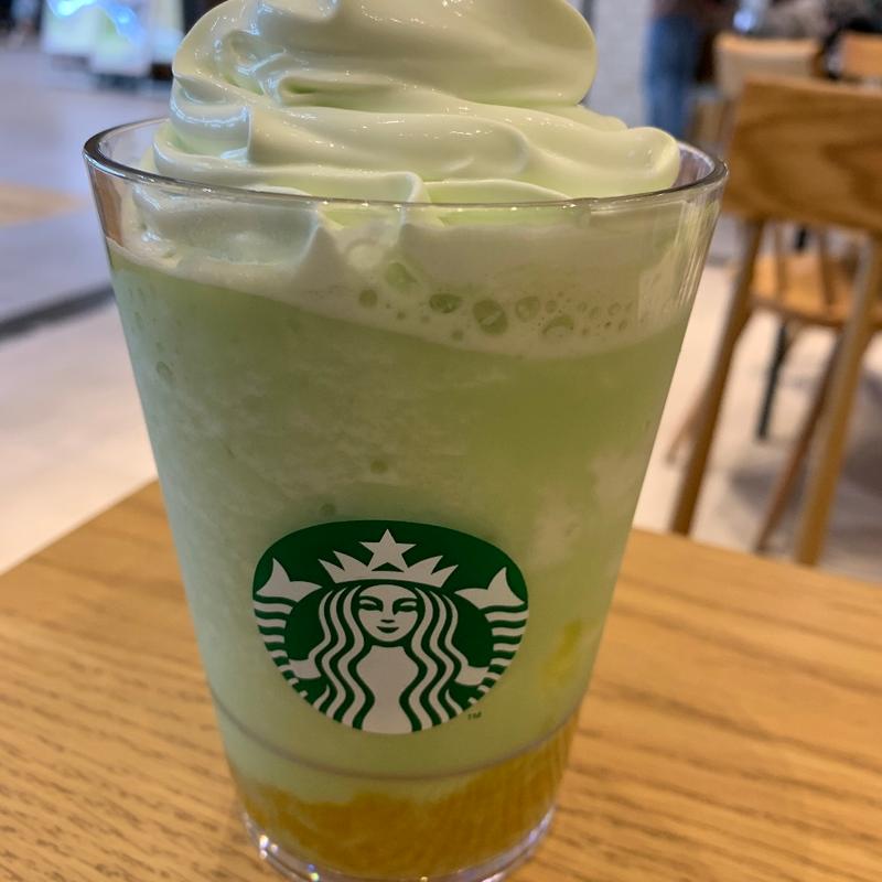 The メロン of メロン フラペチーノ(店内)(スターバックス・コーヒー フルルガーデン八千代店 )