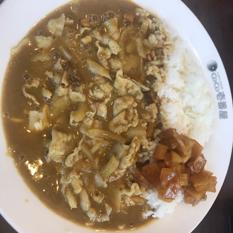 豚しゃぶカレーチーズトッピング(CoCo壱番屋 新松戸店 （ココイチバンヤ）)