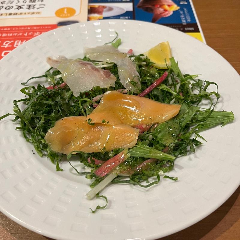 サーモンと真鯛のカルパッチョ(ココス 所沢中央店)