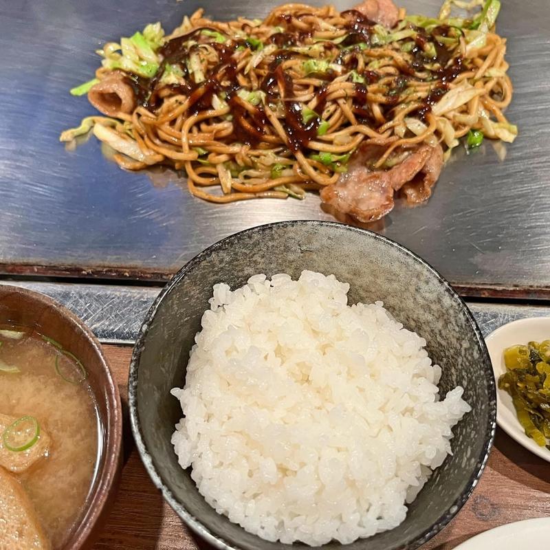 豚そば ご飯セット(とっとん お好み焼き 名谷店)