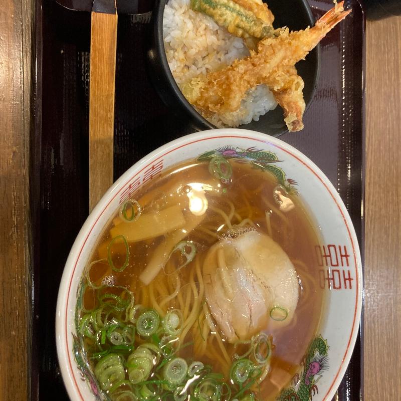 中華そばセット(鞍馬にぎり アピタ鳴海店)