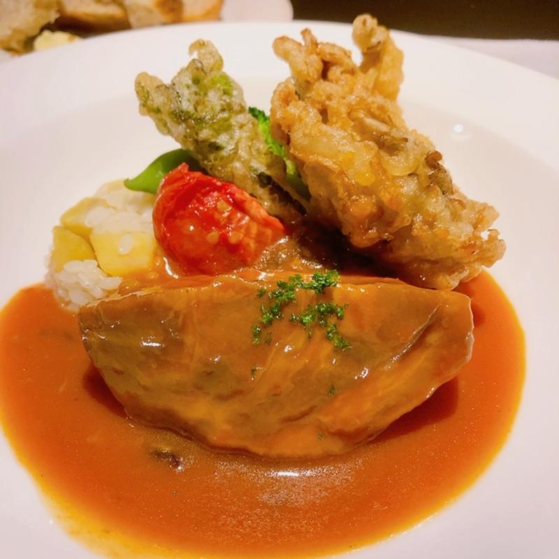 豚バラ肉のトマトソース煮込み（ランチコース）(シェモモ )