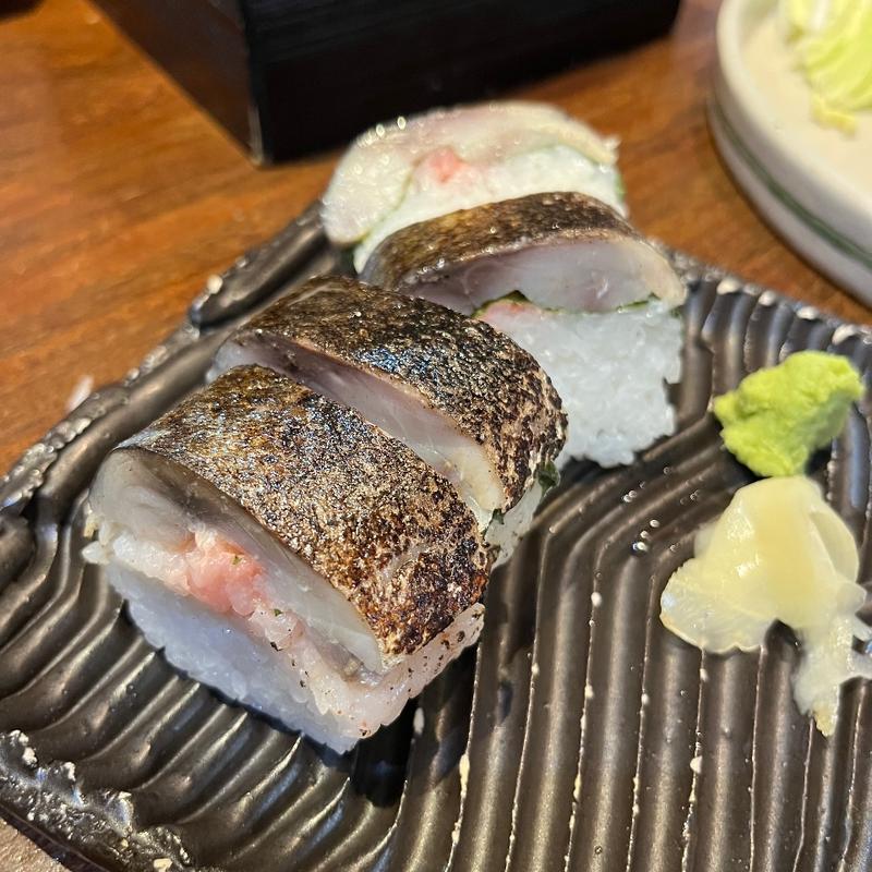 炙り〆鯖寿司(根っこ )