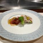 当店1番人気メニュー【花コース】あわび又はオマールと黒毛和牛の鉄板焼