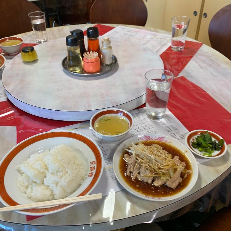 鳥の胡麻ネギ定食(榮濵楼 )