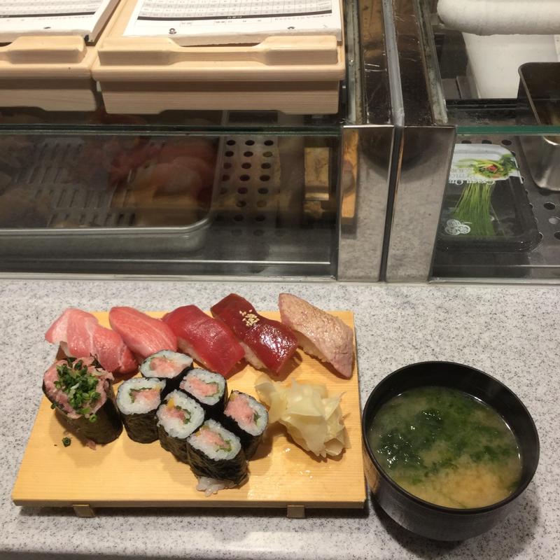 こだわり本まぐろセット(築地すし好 粋 アトレ川崎店)