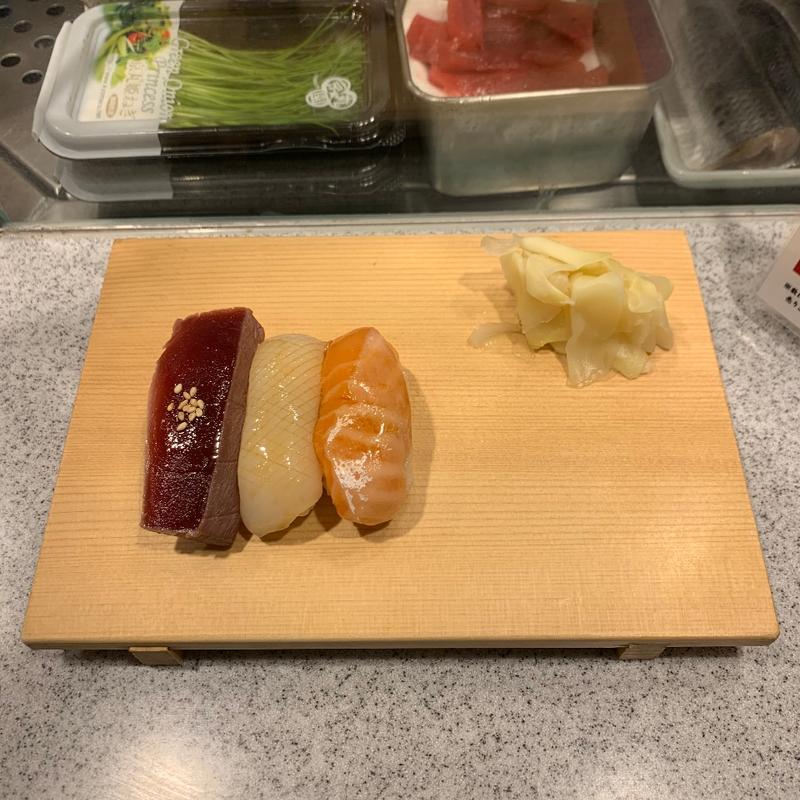 づけ三種盛(築地すし好 粋 アトレ川崎店)