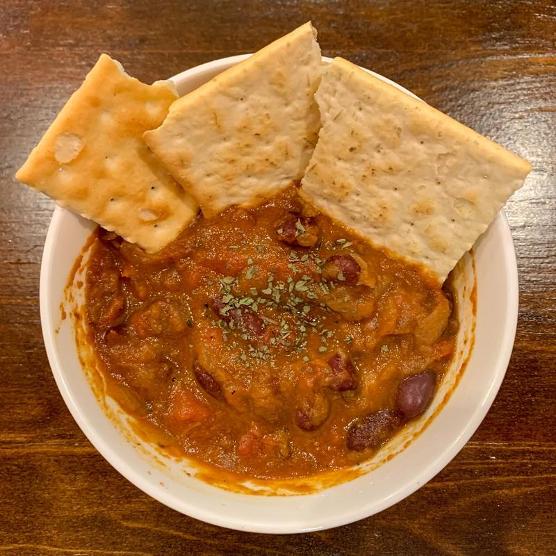 自家製チリビーンズ+クラッカー(ノーティバイバーガー naughty by burger)