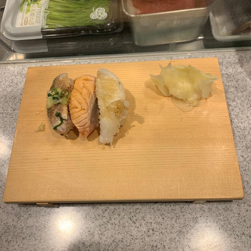 炙り三種盛(築地すし好 粋 アトレ川崎店)