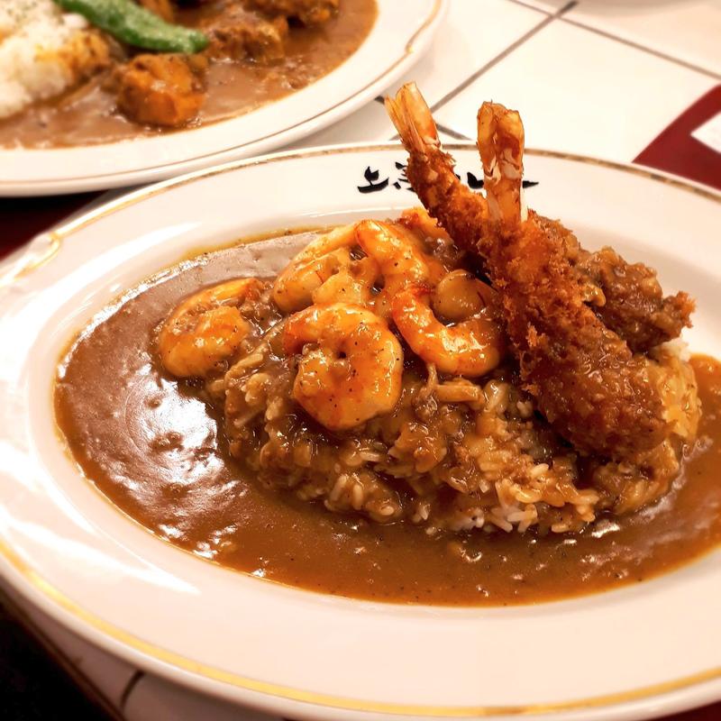 エビカレー 仕込みエビ(上等カレー 水道橋店)
