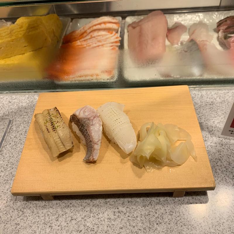 初夏の炙り三種盛(築地すし好 粋 アトレ川崎店)