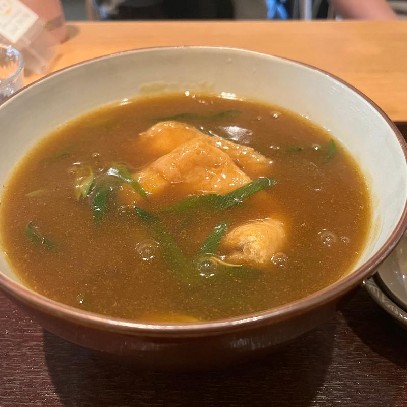 甘きつねカレーうどん(京うどん 生蕎麦 岡北（おかきた）)