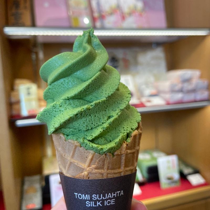 抹茶ソフト(観門亭)