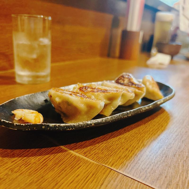 焼ぎょうざ えび入り(6こ)(餃子処三日月)