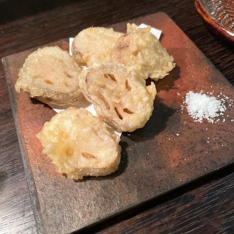 れんこんの天ぷら(ニコノスタンド)