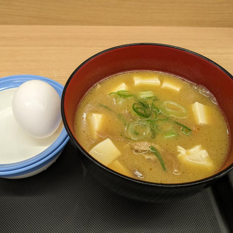 豚汁生玉子セット(松屋 横浜店 )