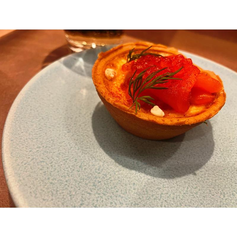 サーモンのエッグタルト(ラ クッチャーラ デ ドノスティア)