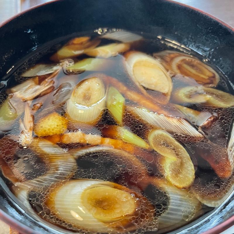 鴨汁(蕎麦切り ヤルダ(旧掛塚郵便局局舎))