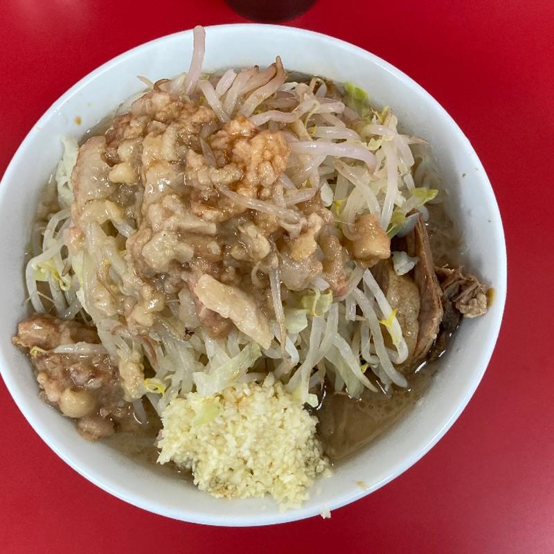 麺半分豚増し(ラーメン二郎 柏店)